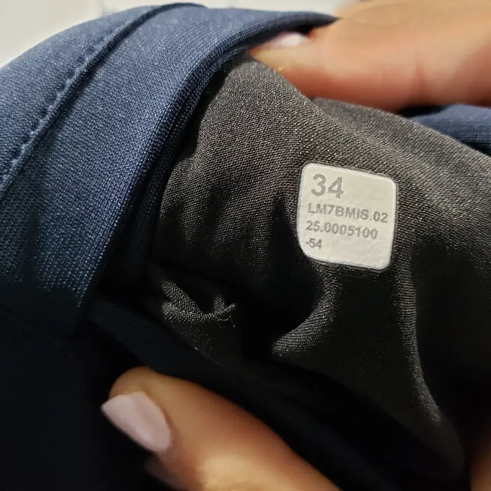 Lululemon Mens Shorts Size 34 Navy 9 Inch Athletic Training M7BMIS